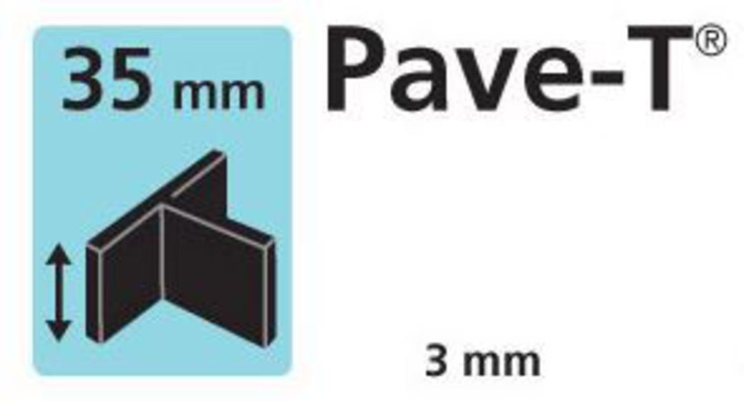 Paver spacer T shape 35mm x3mm thick image 0